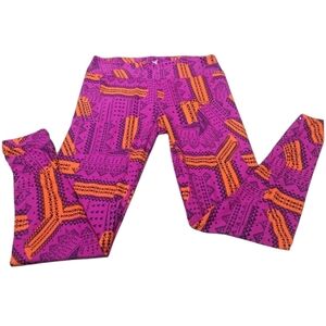 LULAROE Legging good condition color Pink Whith orange